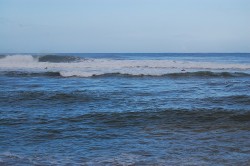 Paddling out at Maria's, and it doesn't look like any kind of trouble at all, does it?